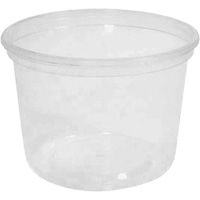 Contenant &agrave; charcuterie transparent sans couvercle MicroGourmet 16 oz, Plastique, Ronde -  