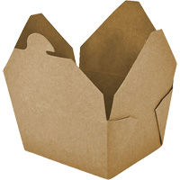 Contenants pour aliments &agrave; emporter Kraft, Ondul&eacute;, Rectangulaire - Globe 6060