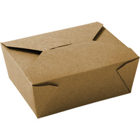 Contenants pour aliments &agrave; emporter Kraft, Ondul&eacute;, Rectangulaire - Globe 6064