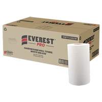 White Deluxe Hardwound Roll Towels, 1 Ply, Centre Pull, 205' L - Sunset Converting Corporation HWT12205W