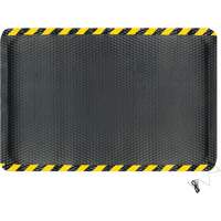 Hog Heaven Electrically Conductive Mat, 4' W x 6' L, 5/8" Thickness, Black/Yellow, Nitrile - M+A Matting 4511246100