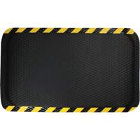 Hog Heaven Mat, Diamond, 3' x 5' x 5/8", Black/Yellow, Nitrile - M+A Matting 6423235100