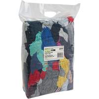 Chiffons fabriqu&eacute;s &agrave; partir de mat&eacute;riaux recycl&eacute;s, Coton, M&eacute;lange de couleurs, 10 lb - Produits d’entretien RMP 