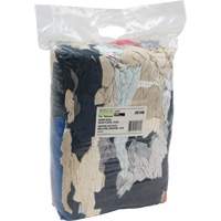 Chiffons fabriqu&eacute;s &agrave; partir de mat&eacute;riaux recycl&eacute;s, Molleton, M&eacute;lange de couleurs, 10 lb - Produits d’entretien RMP 