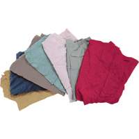Chiffons fabriqu&eacute;s &agrave; partir de mat&eacute;riaux recycl&eacute;s, Molleton, M&eacute;lange de couleurs, 10 lb - Produits d’entretien RMP 