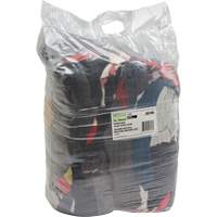 Chiffons fabriqu&eacute;s &agrave; partir de mat&eacute;riaux recycl&eacute;s, Molleton, M&eacute;lange de couleurs, 25 lb - Produits d’entretien RMP 