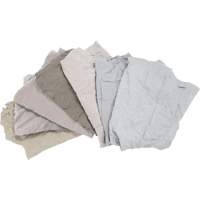 Chiffons fabriqu&eacute;s &agrave; partir de mat&eacute;riaux recycl&eacute;s, Coton, Blanc, 25 lb - Produits d’entretien RMP 