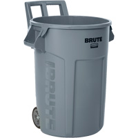 Vented Brute&reg; Container with Wheels, 32 US gal. - Rubbermaid 2179403