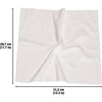 Chiffons lavables pour le nettoyage, Microfibre, Blanc - Produits d’entretien RMP 