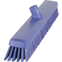 Heavy-Duty Push Broom, Fine/Stiff Bristles, 24", Purple - Vikan 31958