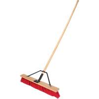 Balai-brosse &agrave; manche renforc&eacute;, 24", Moyen, Soies PVC - Produits d’entretien RMP 