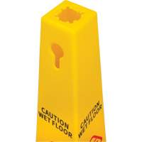 Wet Floor Safety Cone, Bilingual with Pictogram - RMP Maintenance Products 