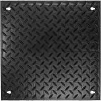 Tuiles &agrave; surface &agrave; relief &agrave; larmes FOUNDATION - Wearwell F03.18X18BK-CS4
