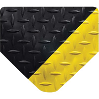 Tapis antifatigue SpongeCote avec finition antid&eacute;rapante WOW !, Nitrile/PVC, 3' la c, 5' lo, 9/16" &eacute;paisseur, Noir/jaune - Wearwell 815.916X3X5BYL