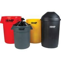 Garbage Bin, Polyethylene, 44 US gal. - RMP Maintenance Products 