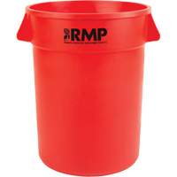 Garbage Bin, Polyethylene, 32 US gal. - RMP Maintenance Products 