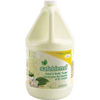 Savon pour les mains et le corps au th&eacute; vert et jasmin, Liquide, 4 L, Parfum&eacute; - Safeblend HLJTG04-4X4L