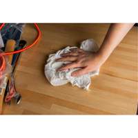 Recycled Rags, Cotton, White, 10 lbs. - RMP Maintenance Products 