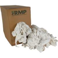 Recycled Rags, Cotton, White, 20 lbs. - RMP Maintenance Products 