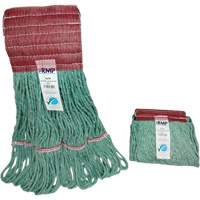 Wide-Band Mop Head, Antimicrobial/Floor Finishing/Specialty, Cotton/Rayon/Synthetic, 12 oz., Loop Style - RMP Maintenance Products 
