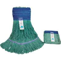 Wide-Band Mop Head, Antimicrobial/Floor Finishing/Specialty, Cotton/Rayon/Synthetic, 24 oz., Loop Style - RMP Maintenance Products 