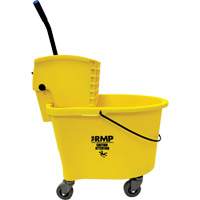 Seau pour vadrouille, Pression lat&eacute;rale, 8,75 gal. US (35 pintes), Jaune - Produits d’entretien RMP 