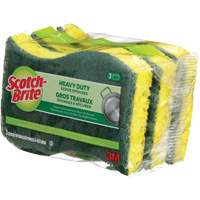&eacute;ponge &agrave; r&eacute;curer pour les travaux intenses Scotch-Brite, &agrave; r&eacute;curer, 2-3/5" la x 4-2/5" l - 3M HD-3-12-CA