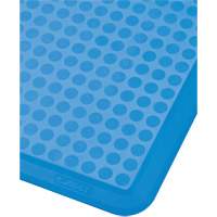 Tapis antimicrobien et antifatigue 526 Sani-Flex, Rugueux/Textur&eacute;, 2' x 3' x 1/2", Bleu, Nitrile/Caoutchouc - Notrax 526S0023BU