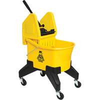 Grizzly Mop Wringer & Bucket, Side Press, 8 US Gal. (32 Quart), Yellow - M2 Professional BW-S34100-YE