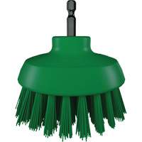 Brosse ronde HyDrive pour perceuse, Soies Tr&egrave;s ferme, Longueur de 3-1/10", Vert - Vikan 87002