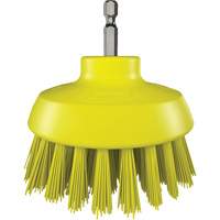 Brosse ronde HyDrive pour perceuse, Soies Tr&egrave;s ferme, Longueur de 3-1/10", Jaune - Vikan 87006