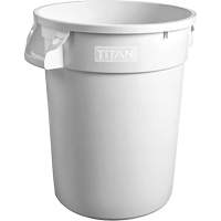 Contenant &agrave; d&eacute;chets Titan blanc pour usage intense, Plastique, 20 gal. US - M2 Professional WM-PRH2020-WH