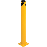 Bollard, Steel, 42" H x 5-1/2" W, Yellow - Vestil BOL-42-5.5
