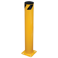 Safety Bollard, Steel, 36" H x 5.5" W, Yellow - Vestil BOL-36-5.5