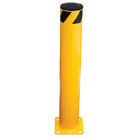 Safety Bollard, Steel, 36" H x 5.5" W, Yellow - Vestil BOL-36-5.5