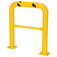 High Profile Machinery Guards, 3' W x 3.5' H, Yellow - Vestil HPRO-36-42-4