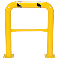 High Profile Machinery Guards, 3' W x 3.5' H, Yellow - Vestil HPRO-36-42-4