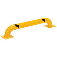 Low Profile Rack Guards, 4' W x 0.75' H, Yellow - Vestil LPRO-48-9-4
