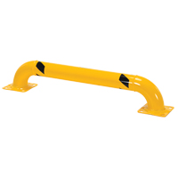 Low Profile Rack Guards, 4' W x 0.75' H, Yellow - Vestil LPRO-48-9-4