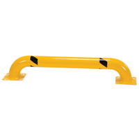 Low Profile Rack Guards, 4' W x 0.75' H, Yellow - Vestil LPRO-48-9-4