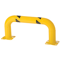 Low Profile Rack Guards, 3' W x 1.4' H, Yellow - Vestil LPRO-36-16-4