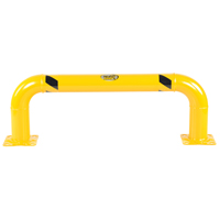 Low Profile Rack Guards, 4' W x 1.4' H, Yellow - Vestil LPRO-48-16-4
