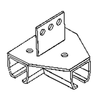Support de montage sur poutre pour murs-rideaux - Duratrack 16TB3WV