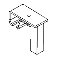 Support de rail &agrave; roulement pour quincaillerie de support au plancher - Duratrack 16TBF