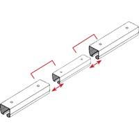 Curtain Partition Track Splicer - Duratrack 16TS