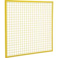 Wire Mesh Partition Components - Panels, 4' H x 4' W, Yellow - KLETON 