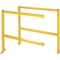 Protecteurs de p&eacute;rim&egrave;tre - Style tubulaire, 48" la x 49-1/2" h, Jaune - KLETON 