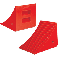 Heavy-Duty Wheel Chocks, Polyurethane, Orange, 14" W x 17" D x 14" H - Checkers Industrial Products UC1210