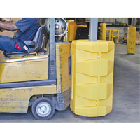 Protecteurs de colonne, Ouverture int&eacute;rieure 18-1/4" x 18-1/4", 30" lo x 30" la x 38-1/2" h, Jaune - Diversified Plastics Inc. CP-18