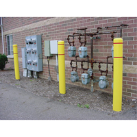 Polyethylene Bollard Covers, 6-5/8" Dia. x 72" L, Yellow - Innoplast BC772YR